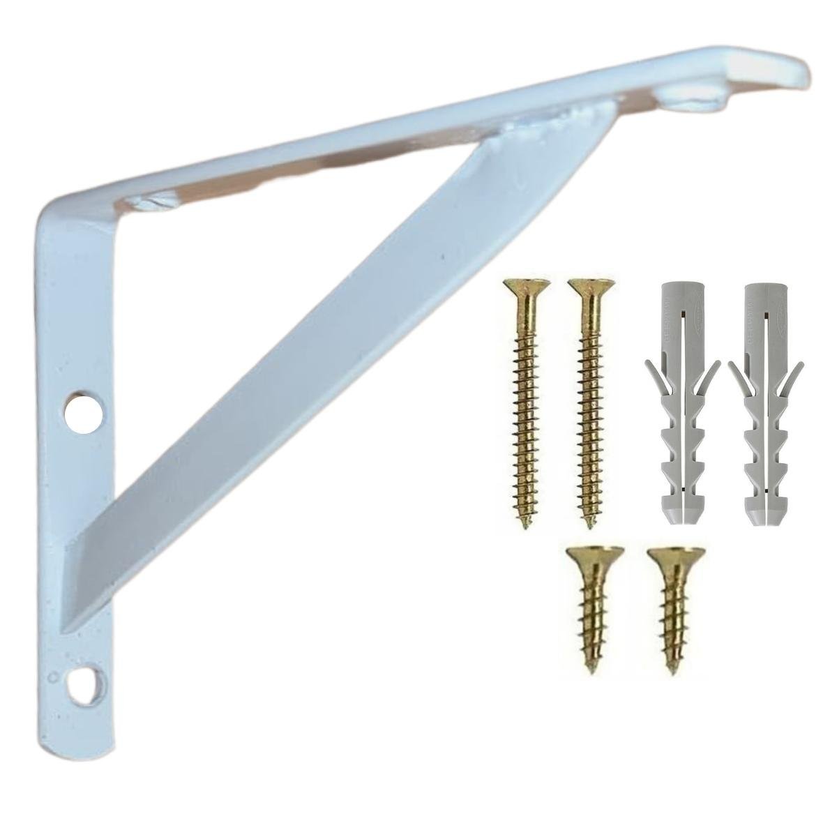 Mão Francesa 20cm 1 peça Suporte Cantoneira para Prateleira - 1