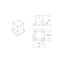 Ver imagem 2 de Kit com 3 Acabamentos para Registro C46 Água Quente/fria Black Bl6246 Ducon Metais