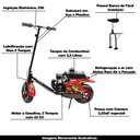 Ver imagem 3 de Patinete Motorizado Walk Machine 42cc Millennium Vermelho - Wallk Brasil