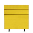 Ver imagem 1 de Cabeceira Estofada Argentina 100cm Solteiro para Cama Colchão Box Quarto Corino Amarelo - Aurora