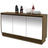 Balcão Buffet 3 Portas com Espelho Bb2609 Capuccino - 3