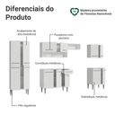 Ver mais imagens de Armário de Cozinha Completa 293cm Emilly Madesa 02 Branco