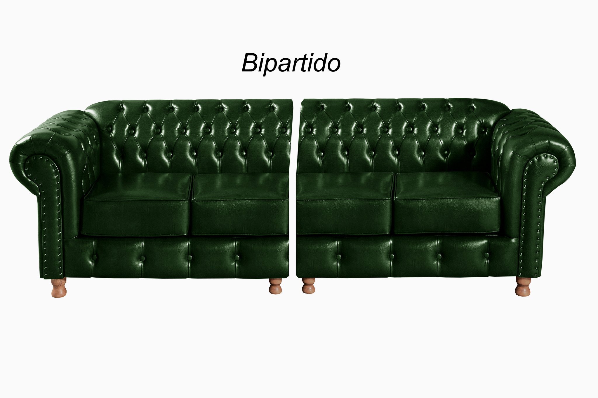 Conjunto de Sofá 4 Lugares e 2 Poltronas Chesterfield Luís Xv - 2