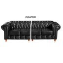 Ver imagem 4 de Conjunto de Sofá 4 Lugares e 1 Poltrona Chesterfield Luís Xv Preto