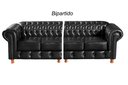Ver imagem 4 de Conjunto de Sofá 4 Lugares e 1 Poltrona Chesterfield Luís Xv Preto
