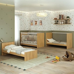 Berço 3 em 1 para Colchão 60 x 130 cm Multimóveis MP0527G