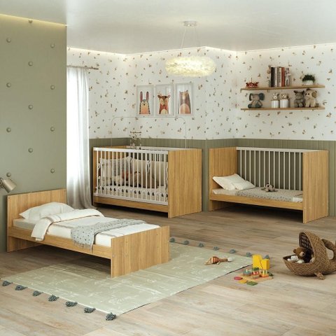 Berço 3 em 1 para Colchão 60 x 130 cm Multimóveis MP0527G