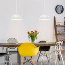 Ver imagem 2 de Lustre Pendente Taschibra Td 821f Médio E27 Bivolt Branco Fosco