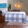 Kit Colcha Piquet Casal Queen Xadrez 2,20x2,50m 3 Peças Casa Dona - 3