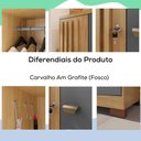 Ver imagem 3 de Armario Multiuso 2 Portas Versa 11686 71 Cm Carvalho Am Grafite Incp