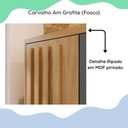 Ver imagem 2 de Armario Multiuso 2 Portas Versa 11686 71 Cm Carvalho Am Grafite Incp