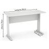 Mesa Escritório 0,80×0,60m – S/ Gavetas – INCOFLEX – CINZA/CINZA – 43080 - 2