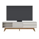 Ver imagem 3 de Rack para Tv até 75 Polegadas 1 Porta 2 Gavetas Veneza Off White 200cm