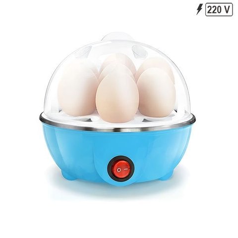 Cozedor de Ovos Azul Elétrico 220v com Função de Cozimento a Vapor para Ovos e Alimentos Cor:azul;ta
