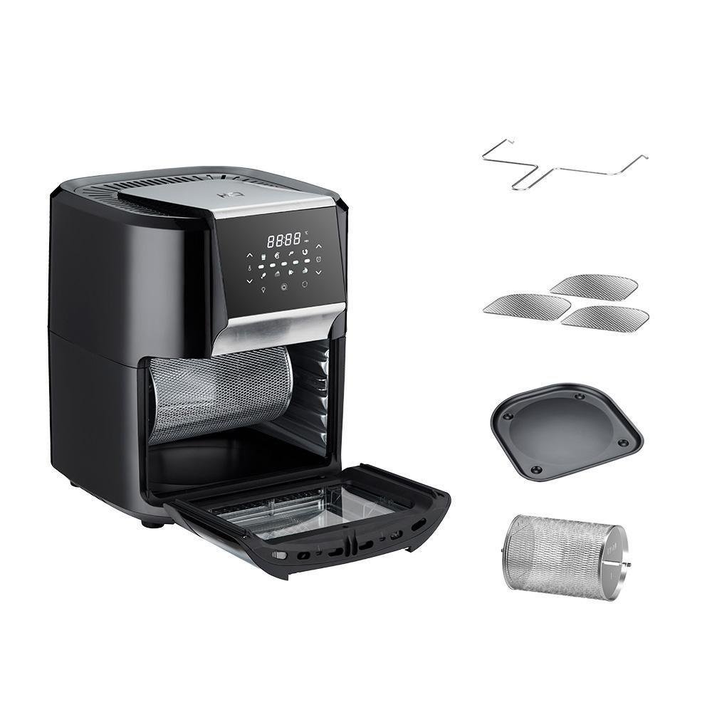 Fritadeira Elétrica Air Fryer Multifuncional Hq 12 Litros 1700w Preto Ra 015 - 220v - 8