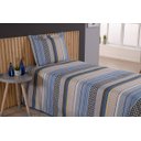 Ver imagem 2 de Kit Colcha Cobre Leito Viena Solteiro 2 Peças Listrado