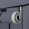 Guarda Roupa Portatil Multiuso Armario Cabideiro Organizador para Quarto Closet Casa Praia Luxo Cinz - 5