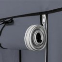 Ver imagem 5 de Guarda Roupa Portatil Multiuso Armario Cabideiro Organizador para Quarto Closet Casa Praia Luxo Cinz