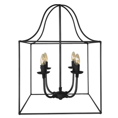 Lustre Rustico Para Área Gourmet Preto Artesanal Decorativo Libertas Rosas Artesanato Quadrado