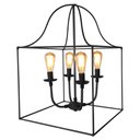Ver imagem 6 de Lustre Rustico Para Área Gourmet Preto Artesanal Decorativo Libertas Rosas Artesanato Quadrado