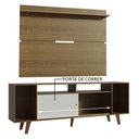 Ver imagem 6 de Rack Madesa Cancun com Pés e Painel para Tv até 65 Polegadas - Rustic/branco 6e5z