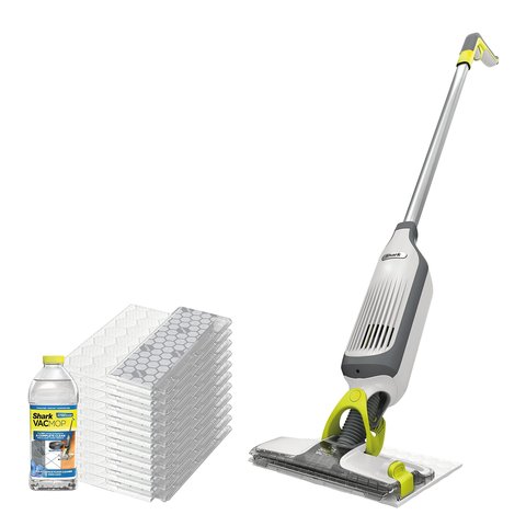 Shark Vacmop Vm200p12 sem Fio com 12 Panos Descartáveis e Solução 355ml Branco