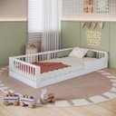 Ver imagem 4 de Cama Infantil Montessoriana Solteiro 198x95cm Branca Camoso001