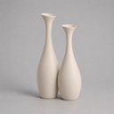 Ver imagem 1 de Dupla de Vasos Vangard Decorativo de Cerâmica para Sala e Mesa Off White