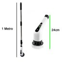 Ver imagem 3 de Escova de Limpeza Eletrica sem Fio 25w Bateria Recarregavel Limpeza Esfregao Giratorio