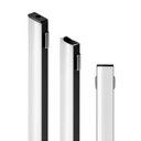 Ver imagem 1 de Perfil de Alumínio Lumanti Preto Sobrepor 17x7x3000mm