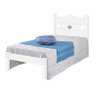 Cama Solteiro Julia Flex 4 Cores Em 1 100% MDF:Branco - 2