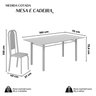 Conjunto de Mesa Retangular 180x75cm Tampo Ardósia Indiana 8 Cadeiras Lavínea - 3