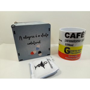 Kit Presente Personalizado Risotril & Café para Farmaceuticos