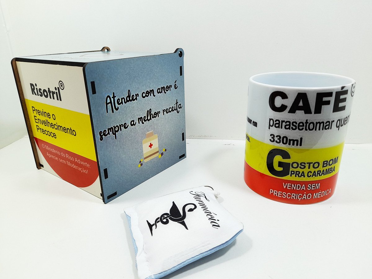 Kit Presente Personalizado Risotril & Café para Farmaceuticos - 5