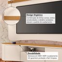 Ver imagem 4 de Rack com Painel para TV até 80 Polegadas 201cm 2 Portas 1 Gaveta Canelado Hera Fanes Espresso Móveis
