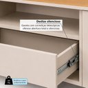 Ver imagem 6 de Rack com Painel para TV até 80 Polegadas 201cm 2 Portas 1 Gaveta Canelado Hera Fanes Espresso Móveis