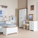 Ver imagem 6 de Escrivaninha Penteadeira com 3 Gavetas Branco