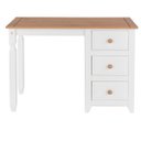 Ver imagem 2 de Escrivaninha Penteadeira com 3 Gavetas Branco