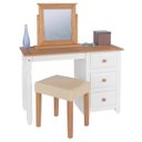 Ver imagem 4 de Escrivaninha Penteadeira com 3 Gavetas Branco