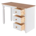 Ver imagem 3 de Escrivaninha Penteadeira com 3 Gavetas Branco