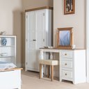 Ver imagem 5 de Escrivaninha Penteadeira com 3 Gavetas Branco