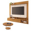 Ver imagem 1 de Home Suspenso Zenith Cinamomo Off White com Mesa de Centro Sky Cinamomo - Hb Móveis