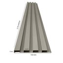 Ver imagem 4 de Painel Ripado de PVC Barra de 2,70MX15CM (0,40m²) Bariri