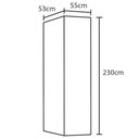 Ver imagem 4 de Armário Modulado 1 Porta com Espelho Irlanda Amêndola para Quarto - Demóbile