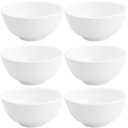 Ver imagem 1 de Conjunto de 6 Cumbucas de Porcelana Brancas 200ml Bowls Lyor Clean Pequenos 10,5x5cm