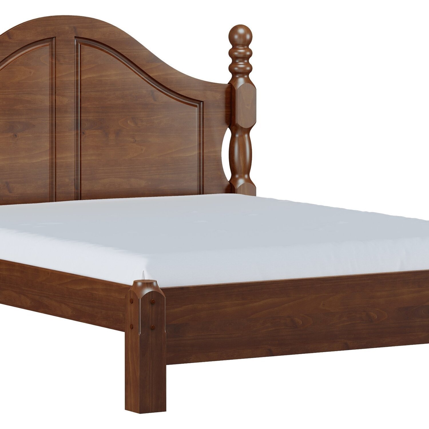 Cama Casal Clássica 160cm em Madeira Maciça Ouro - 2