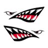 Kit Adesivo Boca de Tubarão para Caiaque Jet Ski Barco Remo - 1