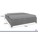 Ver imagem 3 de Cama Box Tcil Queen Mônaco Madeirado 200kg Cinamo