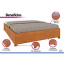 Ver imagem 4 de Cama Box Tcil Queen Mônaco Madeirado 200kg Cinamo