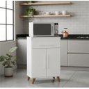 Ver imagem 2 de Balcão Microondas Multiuso Cozinha Ipanema Branco